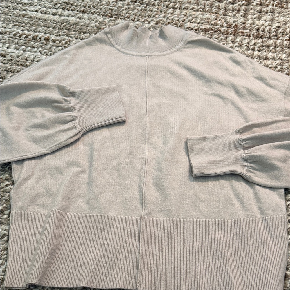 Sanctuary Cream Mock Neck Pullover Sweater
